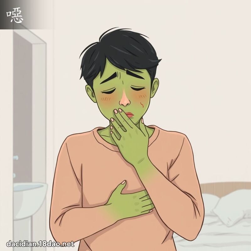 噁 - 國語大辭典配圖