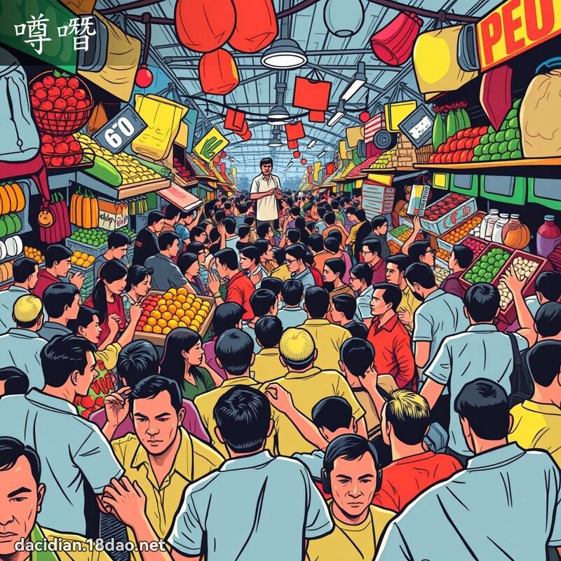 噂噆 - 國語大辭典配圖