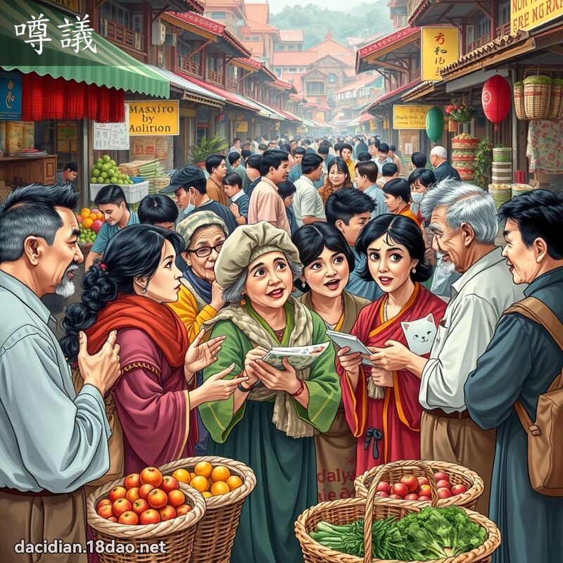 噂議 - 國語大辭典配圖