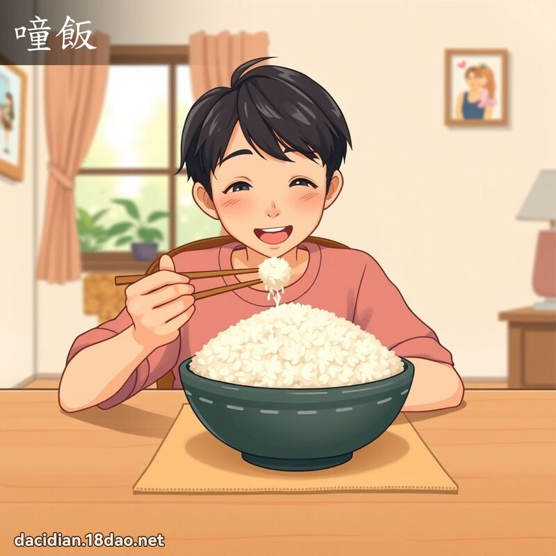 噇飯 - 國語大辭典配圖