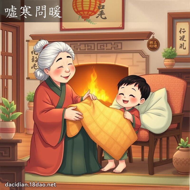 嘘寒问暖 - 国语大辞典配图