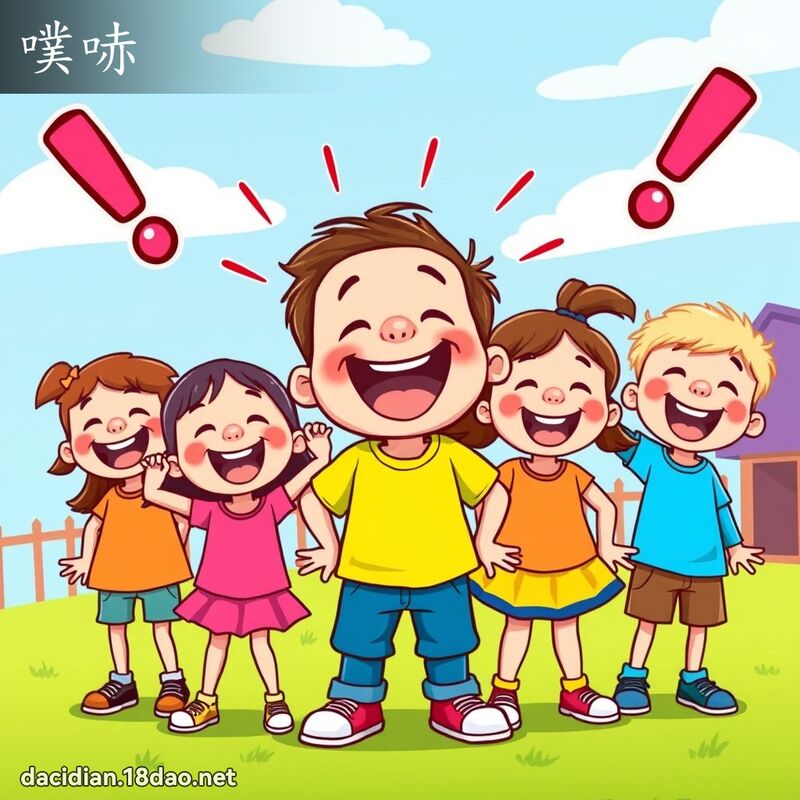 噗哧 - 國語大辭典配圖