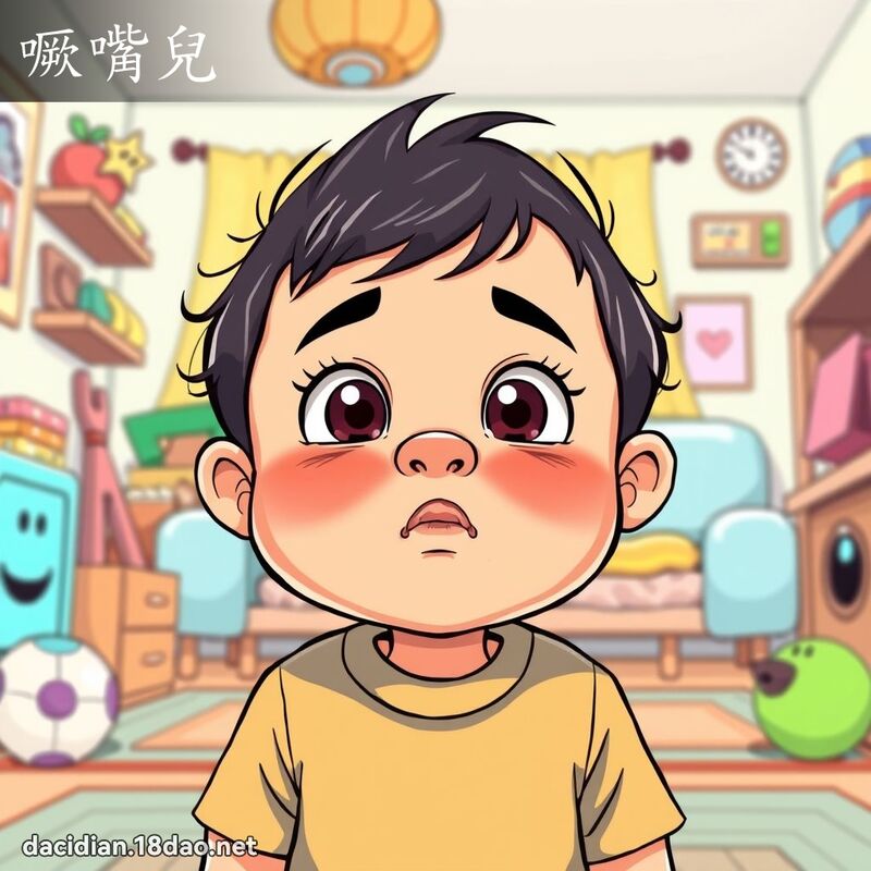 噘嘴儿 - 国语大辞典配图