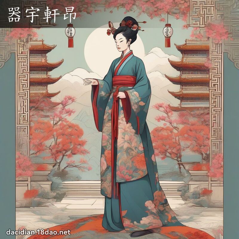 器宇轩昂 - 国语大辞典配图