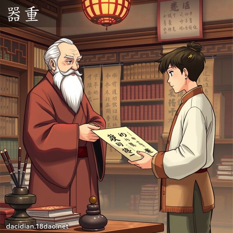 器重 - 國語大辭典配圖