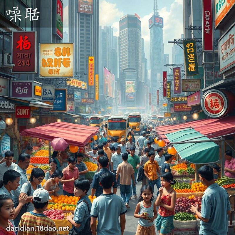 噪聒 - 國語大辭典配圖