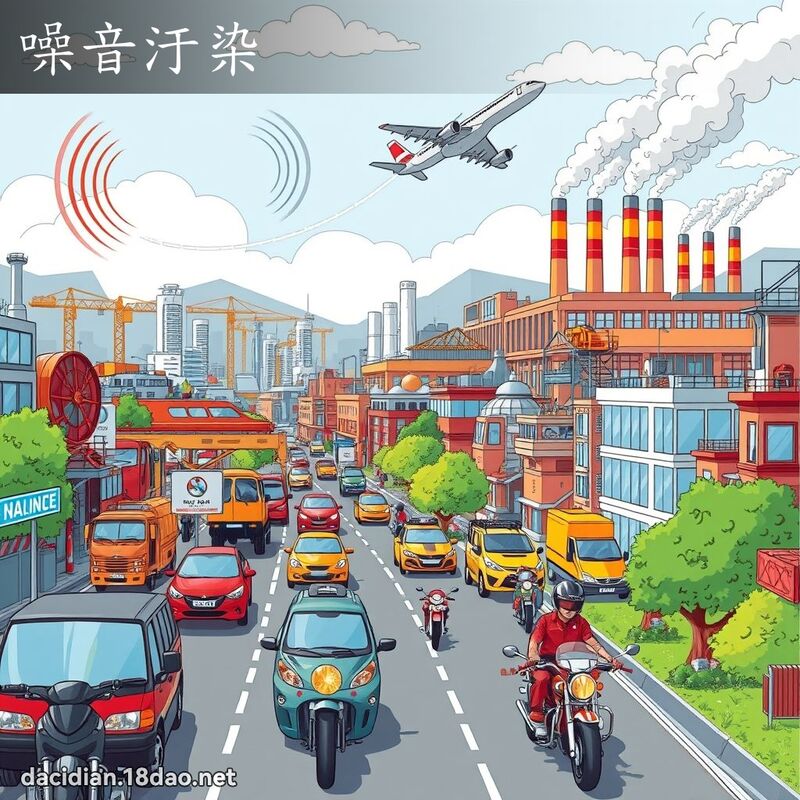 噪音汙染 - 國語大辭典配圖