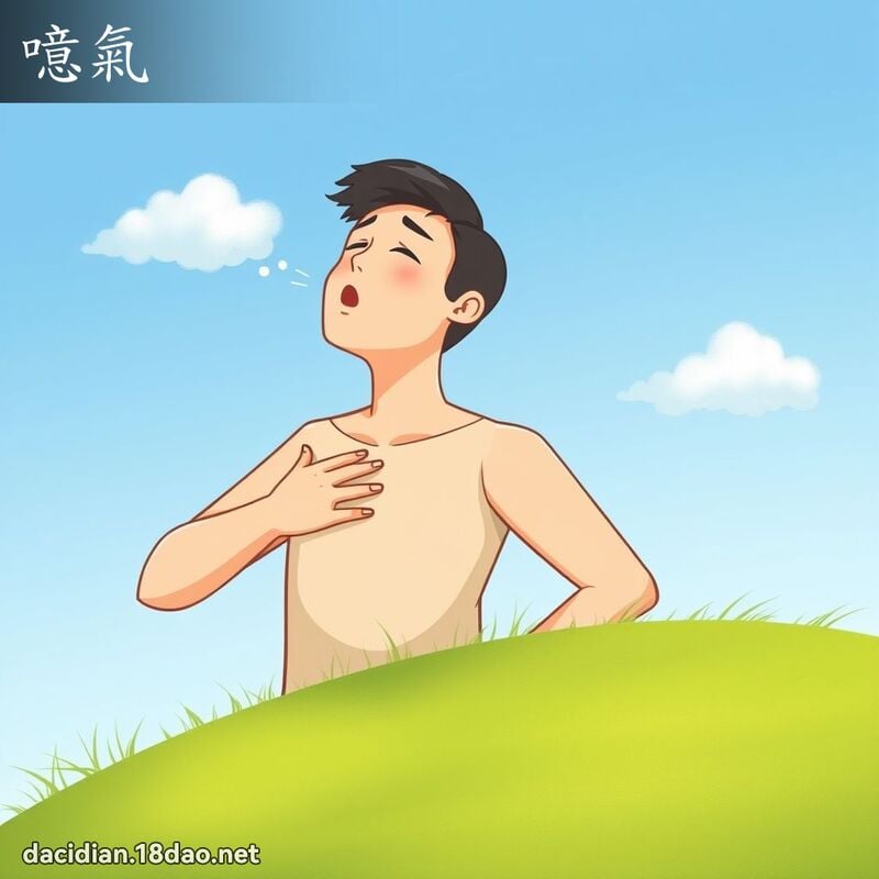 噫氣 - 國語大辭典配圖