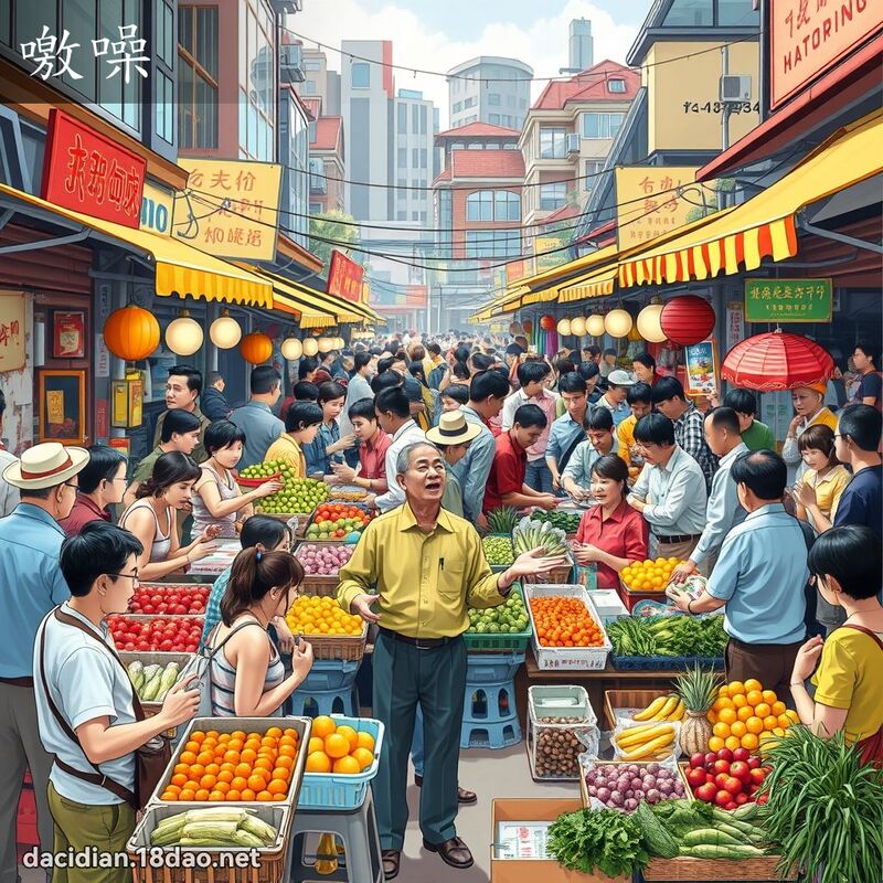 噭噪 - 國語大辭典配圖