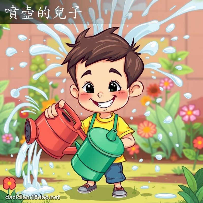 喷壶的儿子 - 国语大辞典配图