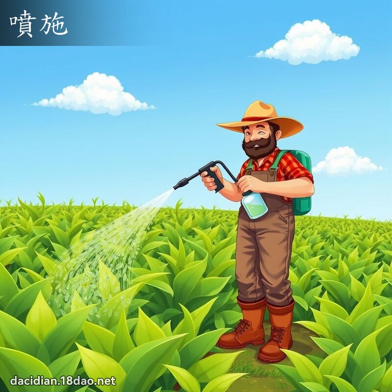 噴施 - 國語大辭典配圖