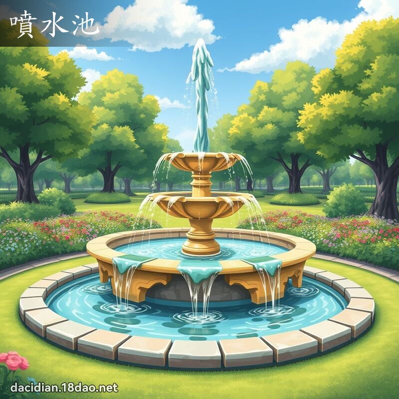 噴水池 - 國語大辭典配圖
