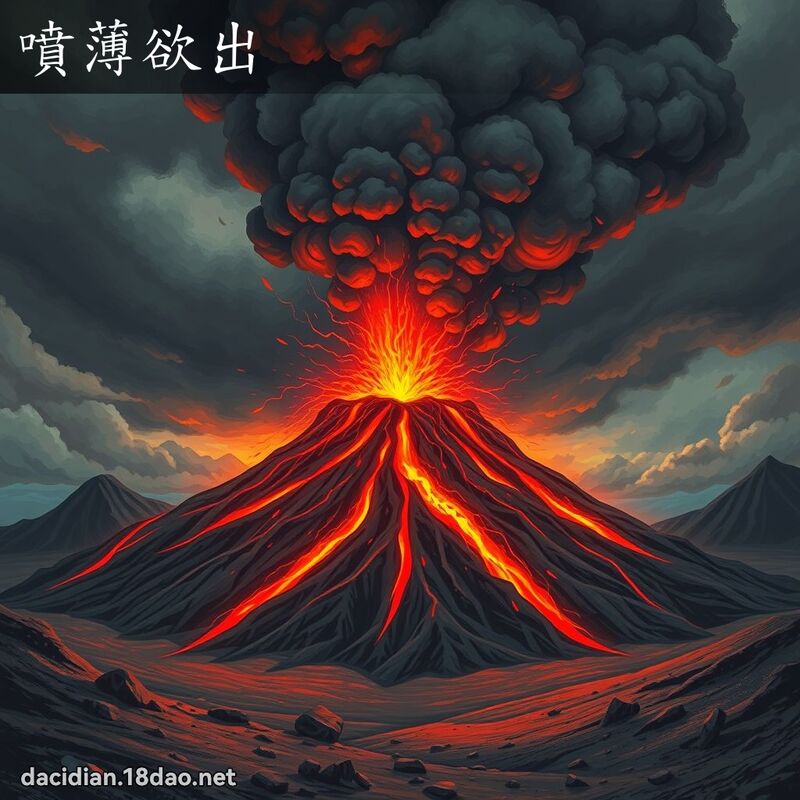 噴薄欲出 - 國語大辭典配圖