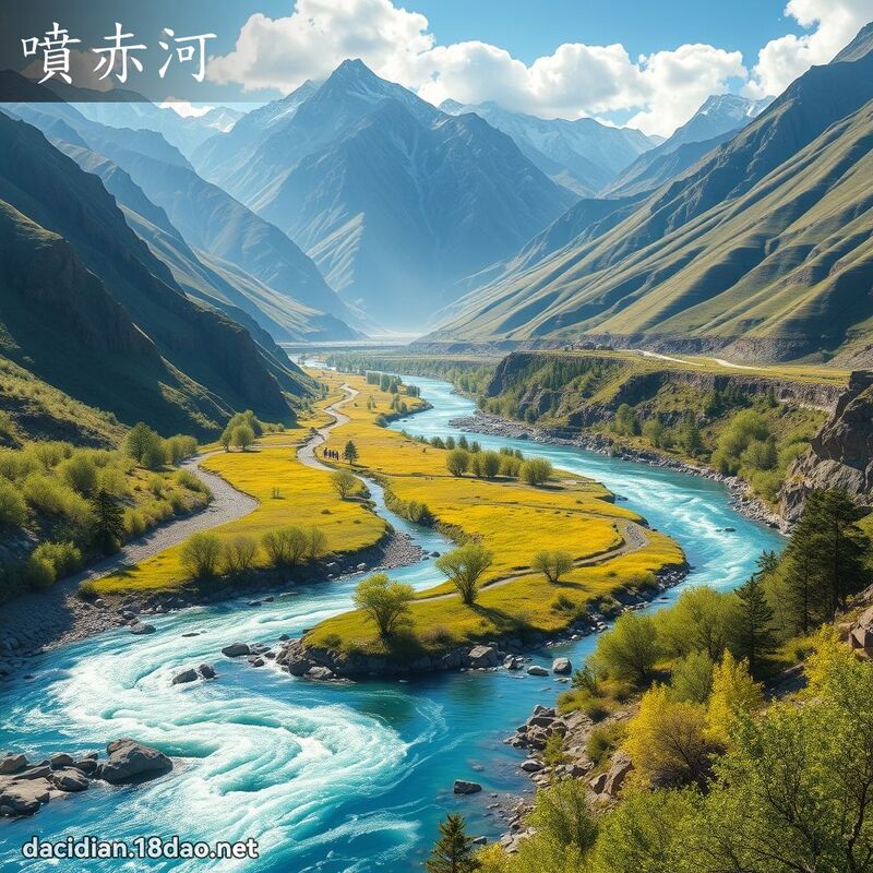 喷赤河 - 国语大辞典配图