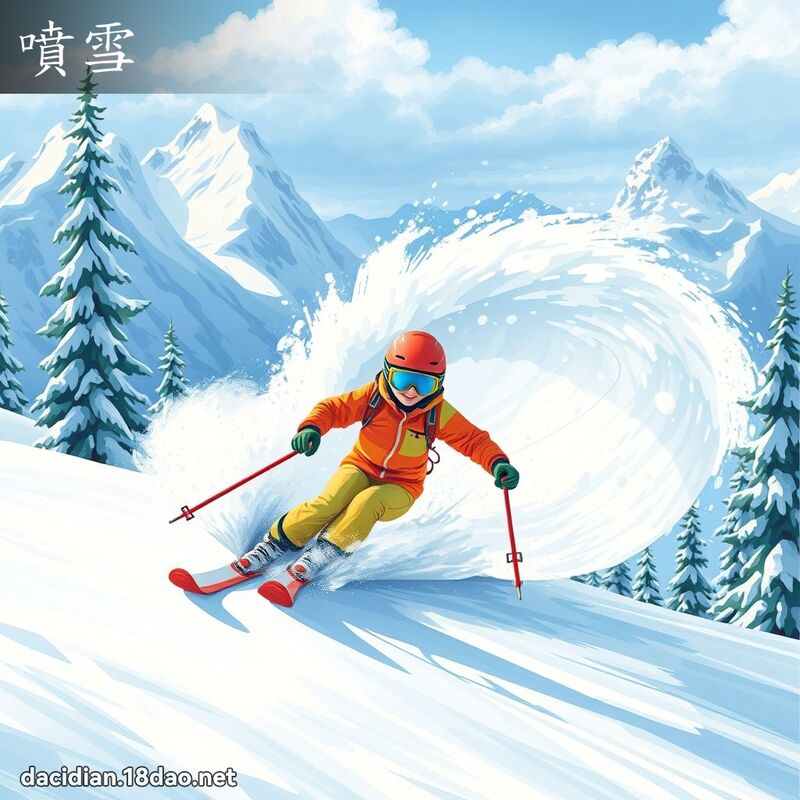 噴雪 - 國語大辭典配圖