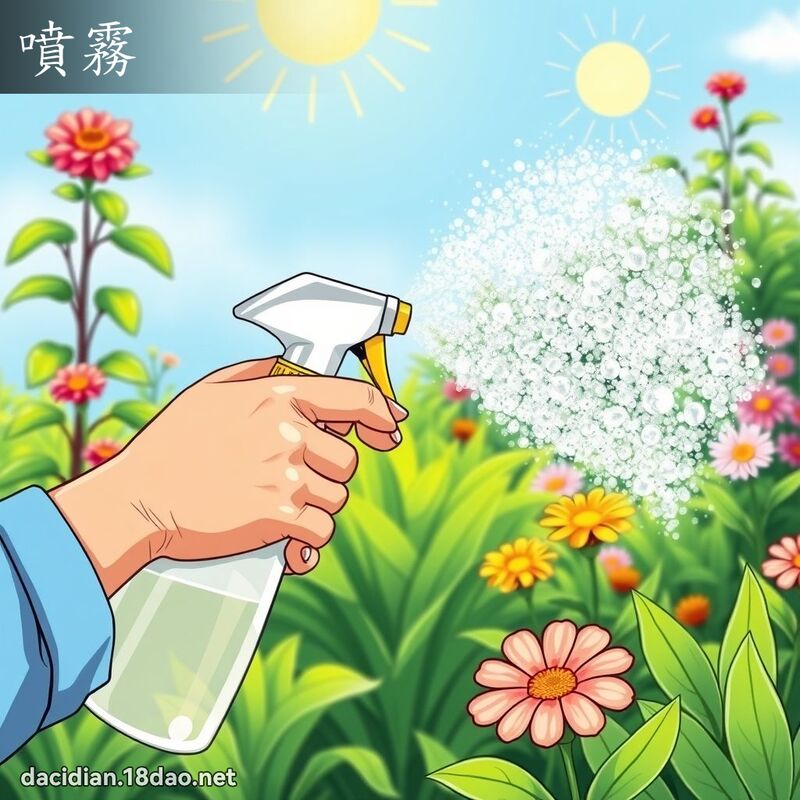 喷雾 - 国语大辞典配图