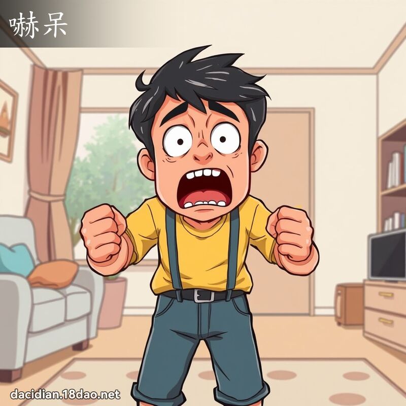 嚇呆 - 国语大辞典配图