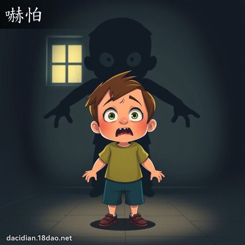 嚇怕 - 国语大辞典配图