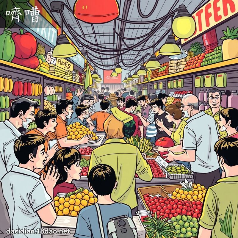 嚌嘈 - 国语大辞典配图
