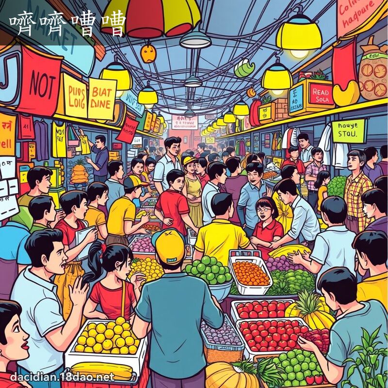 嚌嚌嘈嘈 - 国语大辞典配图
