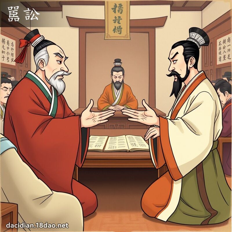 嚚讼 - 国语大辞典配图