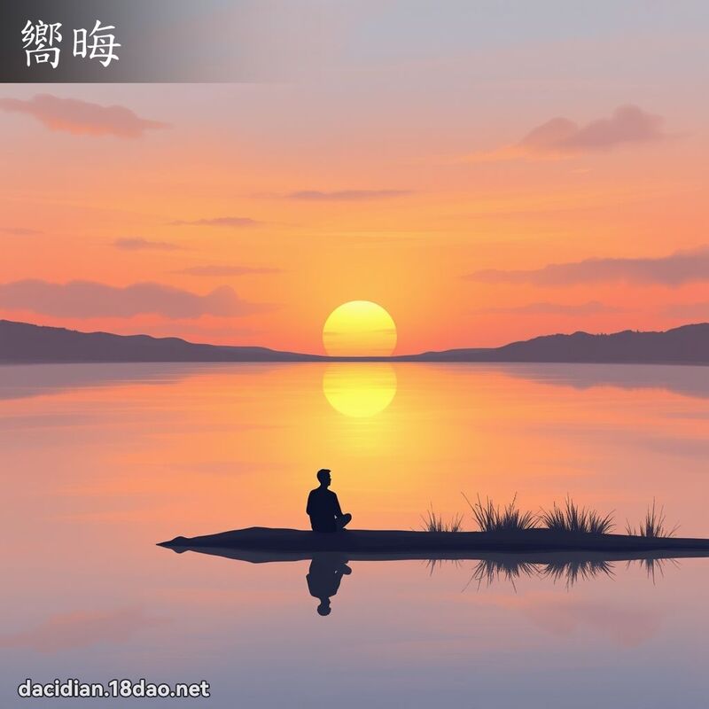 向晦 - 国语大辞典配图