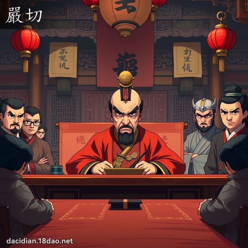 嚴切 - 國語大辭典配圖