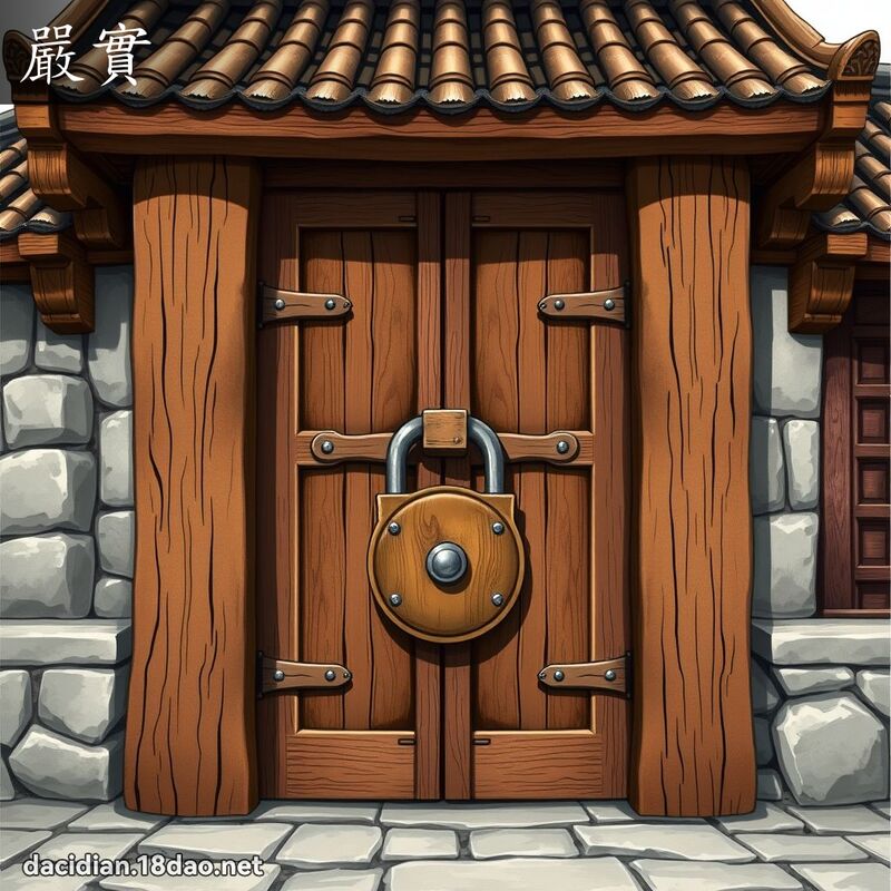 嚴實 - 國語大辭典配圖