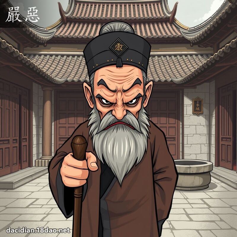 嚴惡 - 國語大辭典配圖