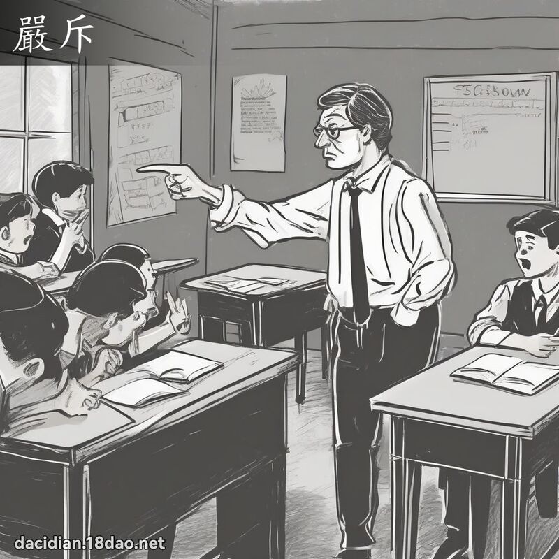 严斥 - 国语大辞典配图