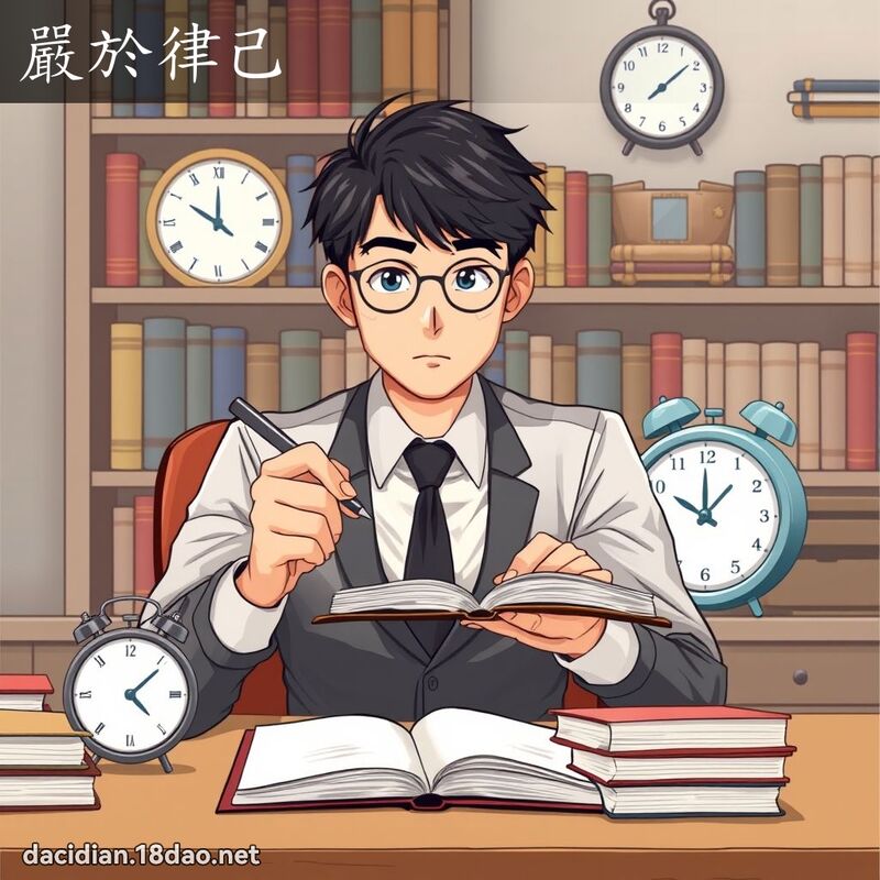 嚴於律己 - 國語大辭典配圖