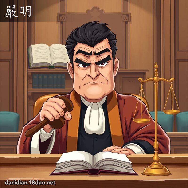 嚴明 - 國語大辭典配圖