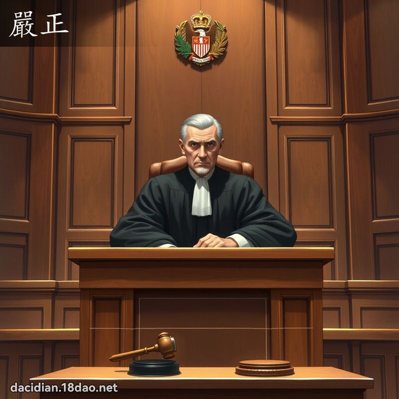 严正 - 国语大辞典配图