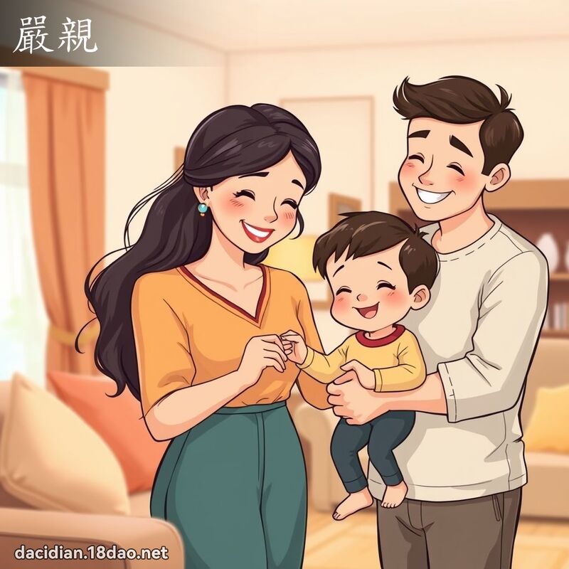 嚴親 - 國語大辭典配圖