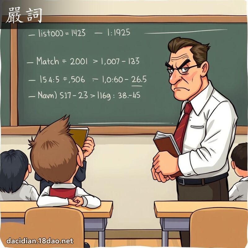 严词 - 国语大辞典配图