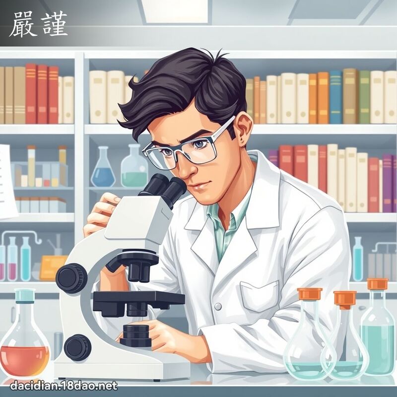 嚴謹 - 國語大辭典配圖