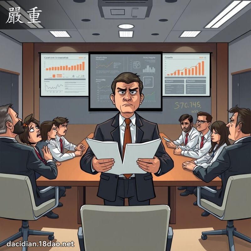 嚴重 - 國語大辭典配圖