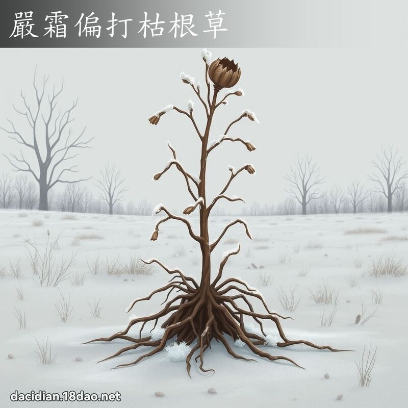 严霜偏打枯根草 - 国语大辞典配图