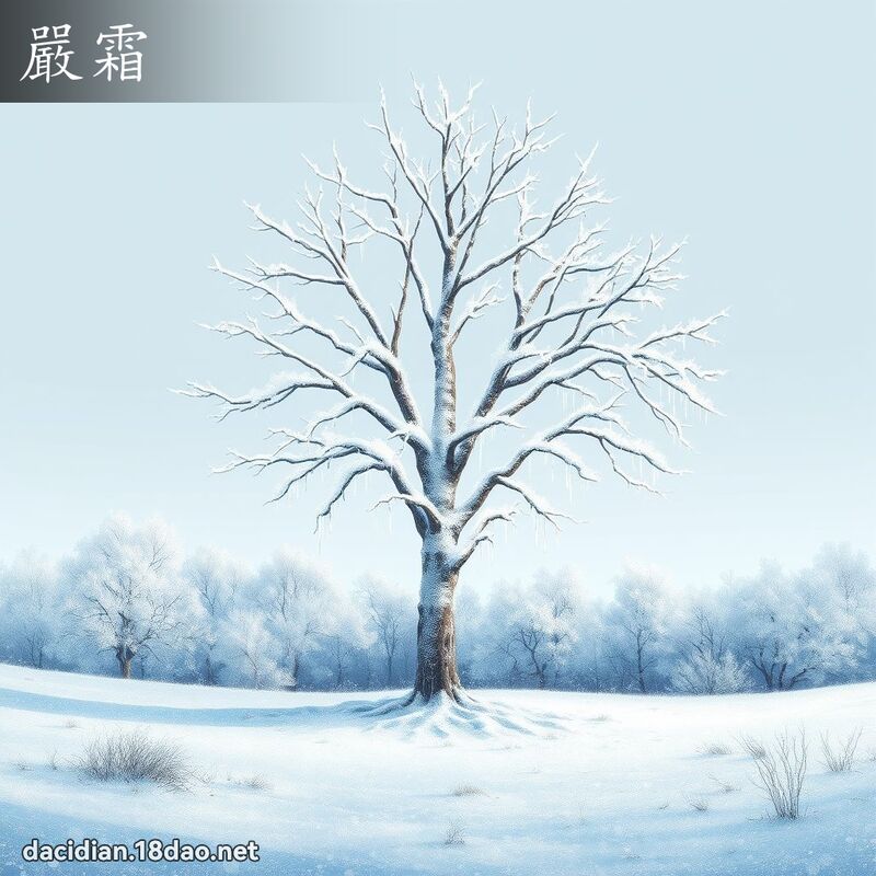 嚴霜 - 國語大辭典配圖