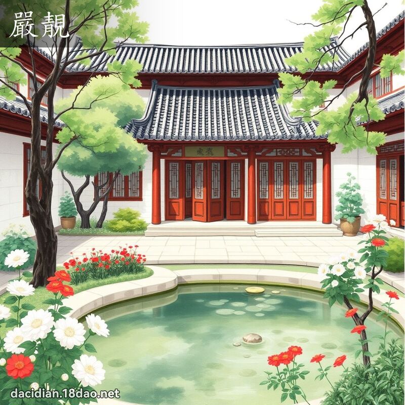 嚴靚 - 國語大辭典配圖