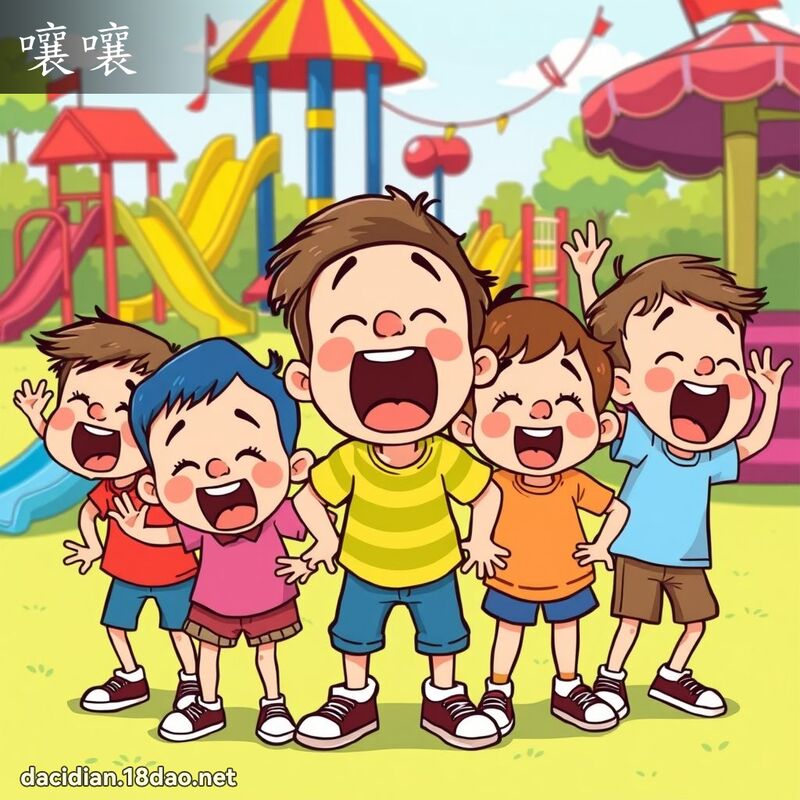 嚷嚷 - 國語大辭典配圖
