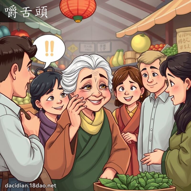 嚼舌头 - 国语大辞典配图