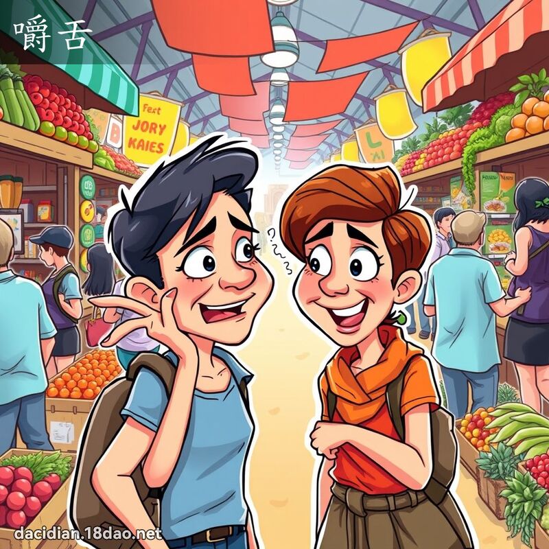 嚼舌 - 国语大辞典配图