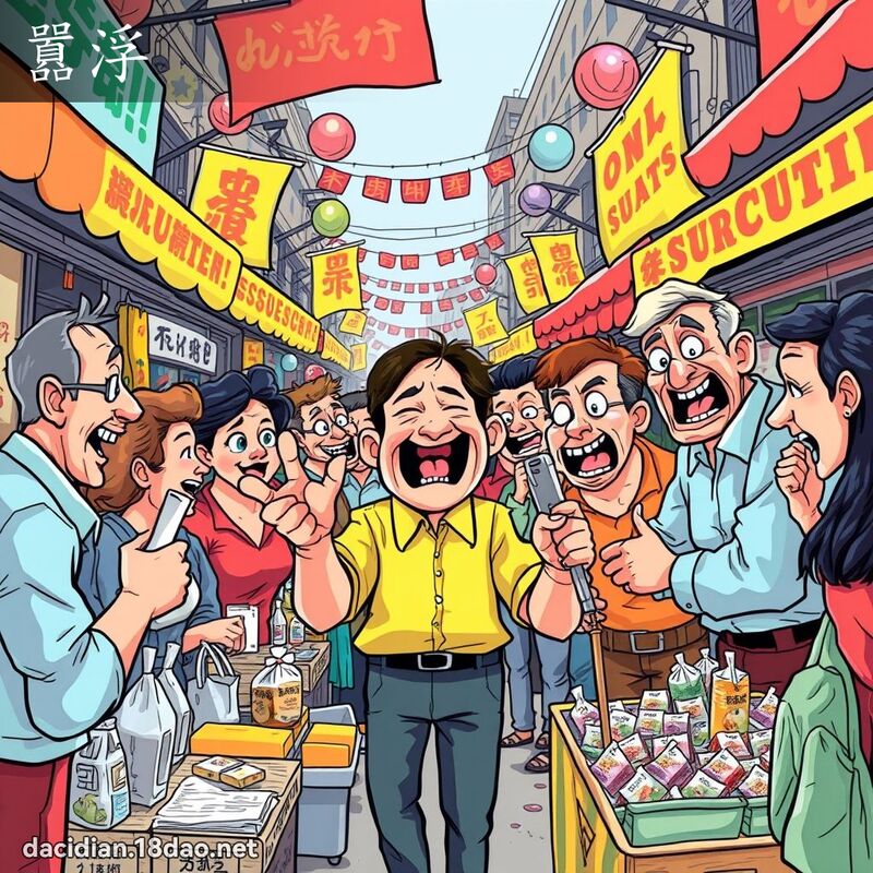 囂浮 - 国语大辞典配图