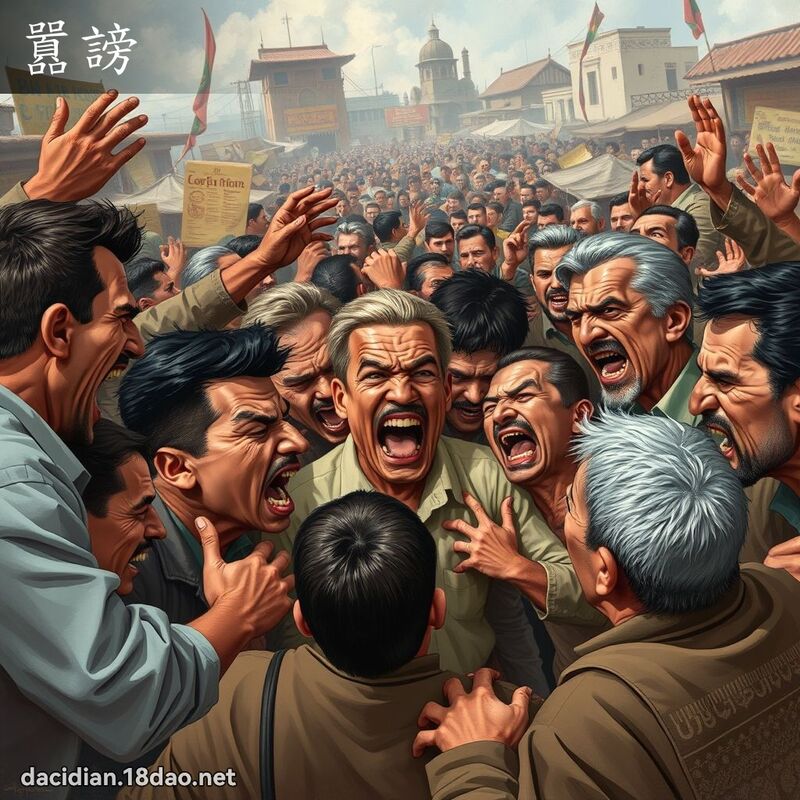 囂謗 - 國語大辭典配圖