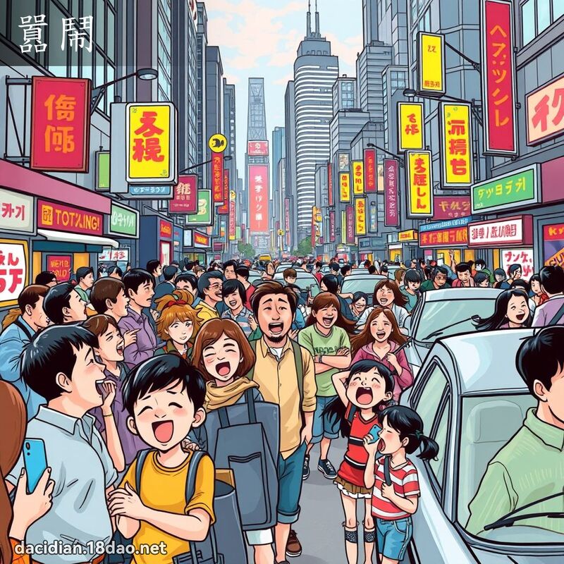 囂鬧 - 國語大辭典配圖