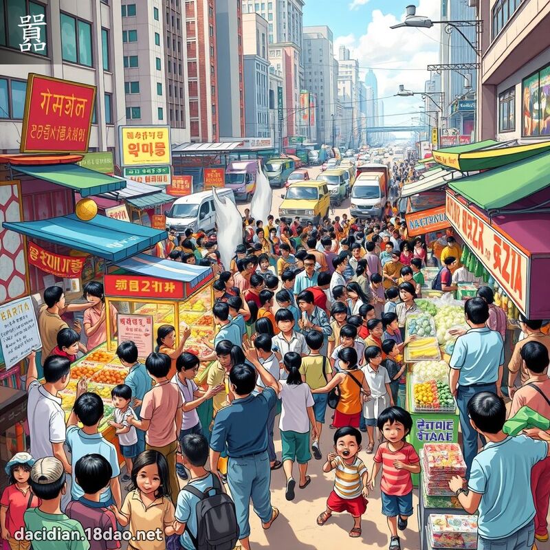 囂 - 國語大辭典配圖