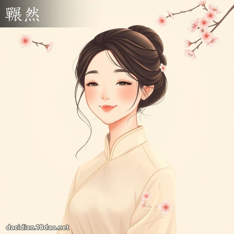 囅然 - 國語大辭典配圖