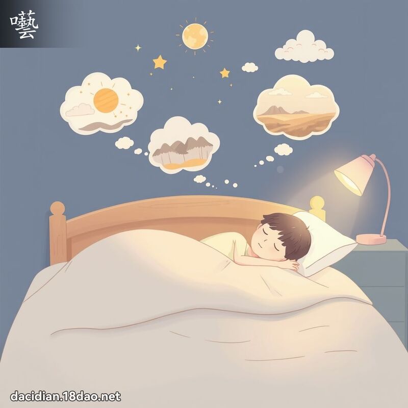 囈 - 國語大辭典配圖