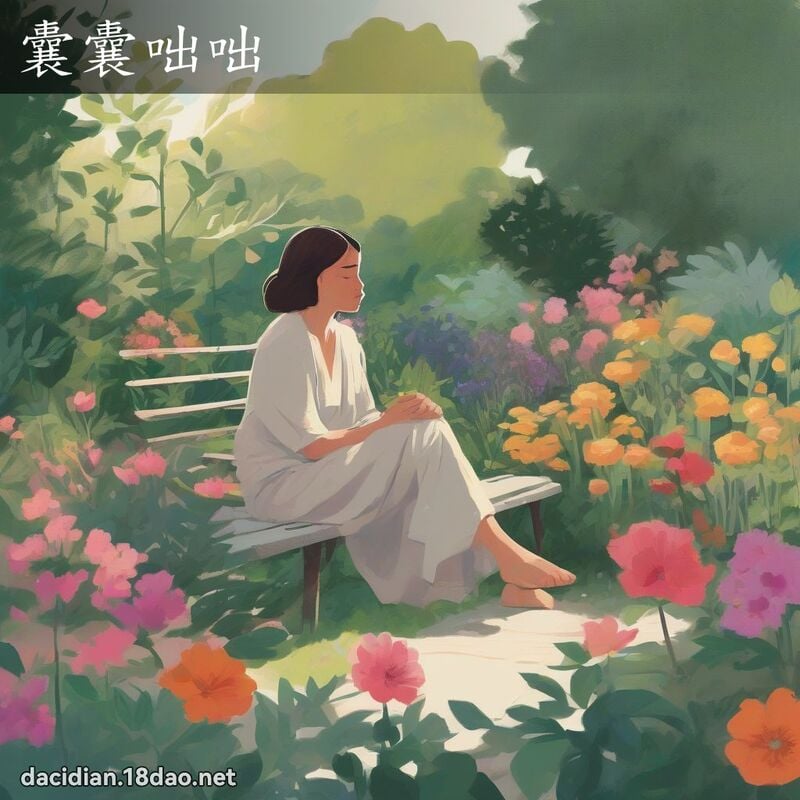囊囊咄咄 - 國語大辭典配圖
